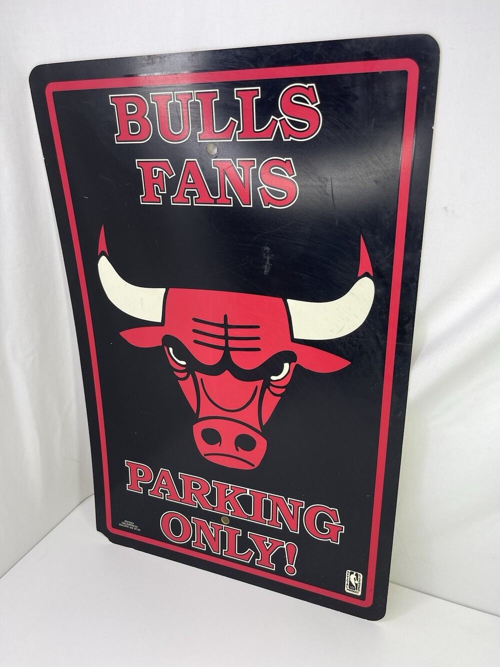 Vintage Chicago Bulls Fans Parking Only Sign NBA Licensed Tag Express